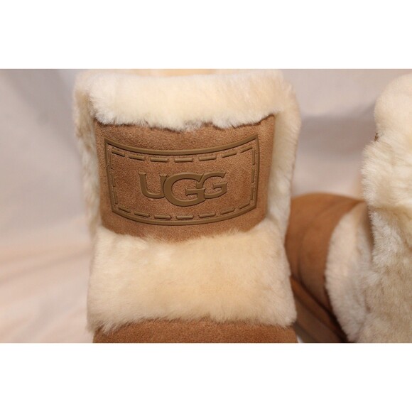 UGG WOMEN'S CLASSIC CHILLAPEAK CLASSIC S SPILL SEAM PLATFORM BOOTS CHESTNUT - Picture 7 of 7